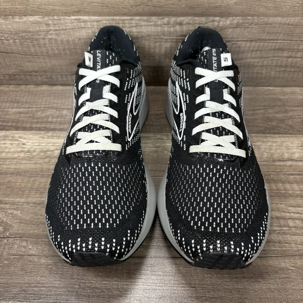 Brooks Levitate GTS 5 Black White Womens US Size 10 1203581B090 Running Shoes